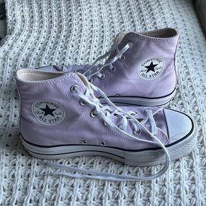 Purple platform Converse